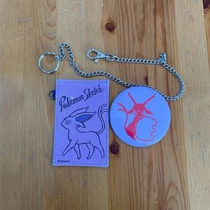Pokémon Espeon Badge and Cardpass holder